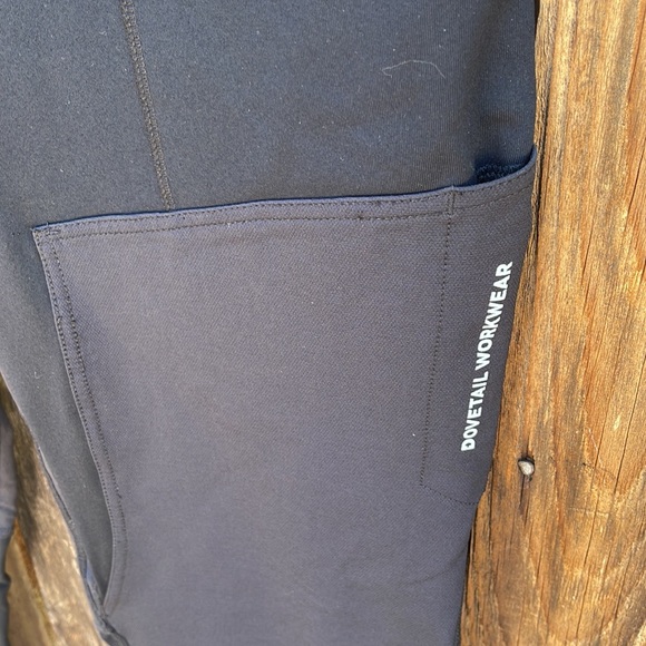 Ladies Dovetail Workwear L Leggings Black Reinforced Zipper Pockets Utility - Picture 4 of 14